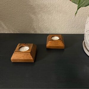 Handmade Rustic Tea Light Candleholders